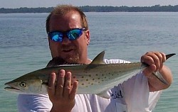 First Spanish mackerel on the 8 weight with a clouser