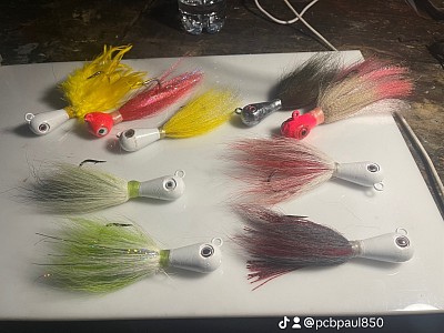 Deer hair cobia jigs (9)